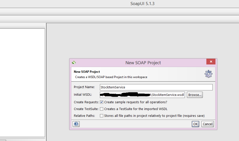 soapui project screenshot